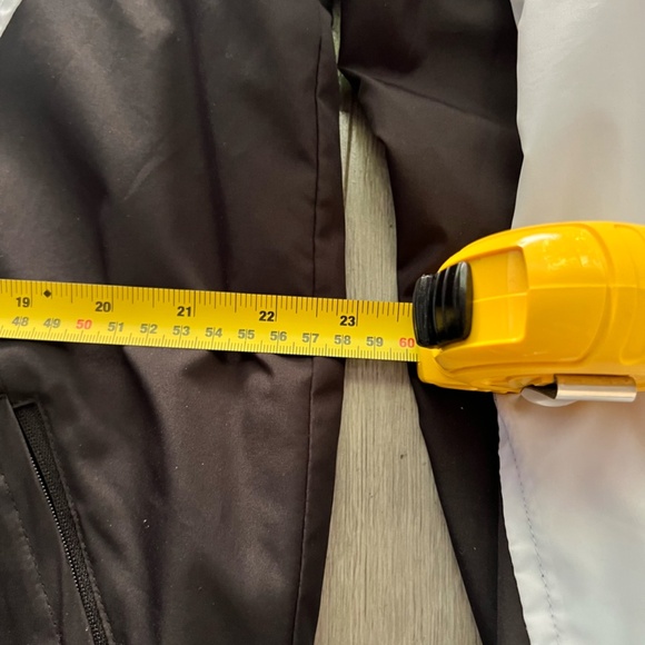 CSG Men's Hooded Black/White Windbreaker Jacket Size Medium - Picture 10 of 10